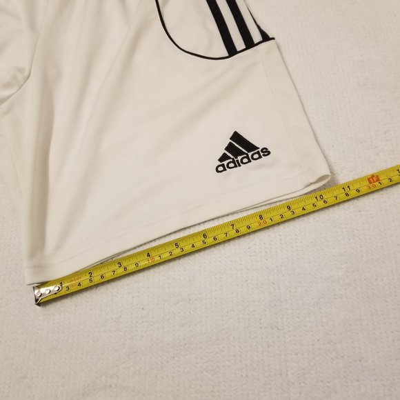 Adidas White Shorts Climalite Vintage Basketball Soccer Track or Running Shorts - Picture 12 of 13